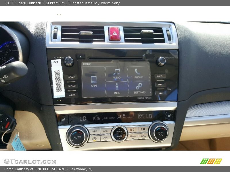 Tungsten Metallic / Warm Ivory 2017 Subaru Outback 2.5i Premium