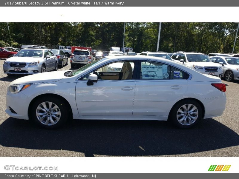 Crystal White Pearl / Warm Ivory 2017 Subaru Legacy 2.5i Premium