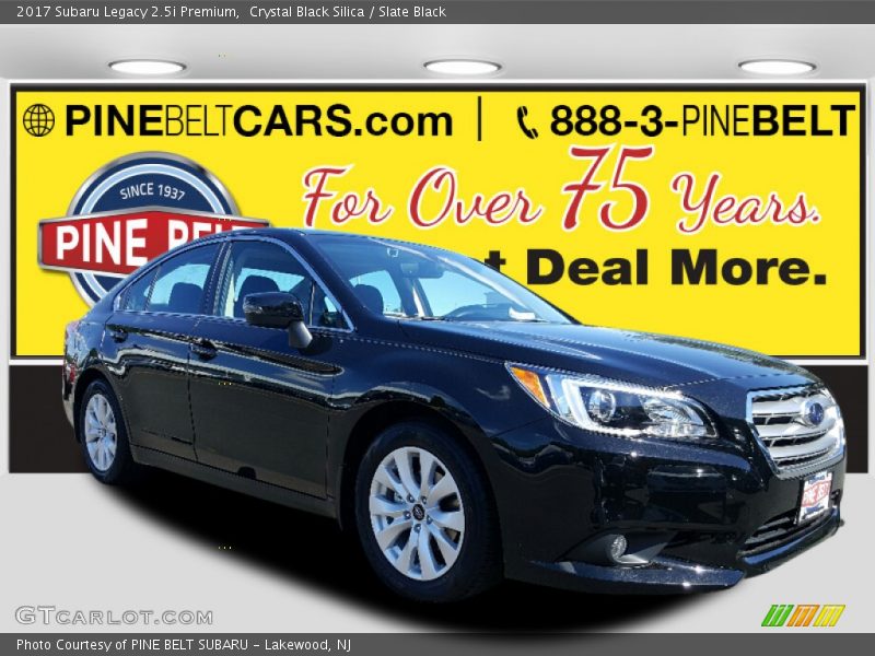 Crystal Black Silica / Slate Black 2017 Subaru Legacy 2.5i Premium