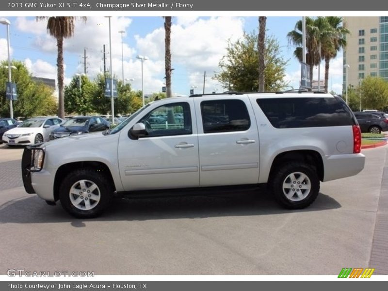 Champagne Silver Metallic / Ebony 2013 GMC Yukon XL SLT 4x4