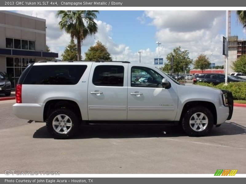 Champagne Silver Metallic / Ebony 2013 GMC Yukon XL SLT 4x4