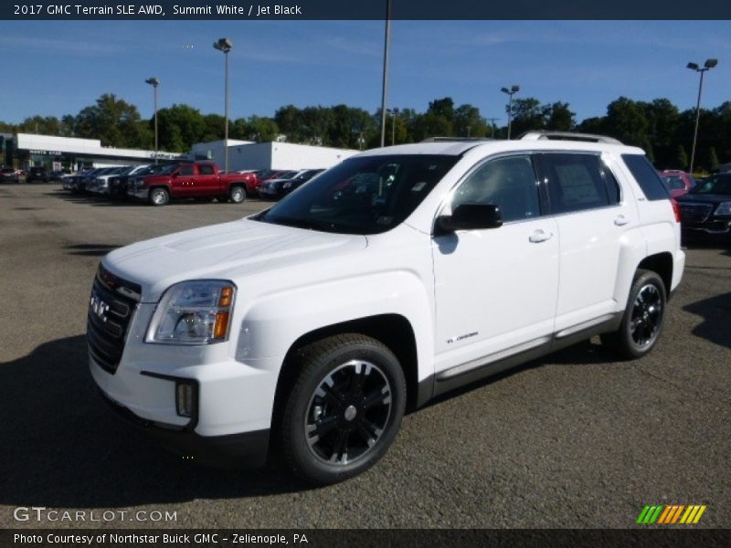 Summit White / Jet Black 2017 GMC Terrain SLE AWD