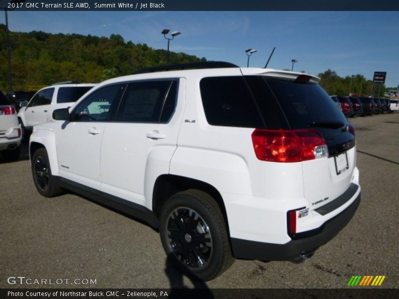 Summit White / Jet Black 2017 GMC Terrain SLE AWD