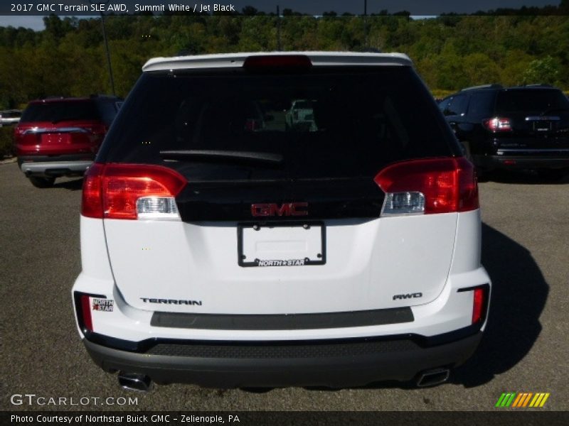 Summit White / Jet Black 2017 GMC Terrain SLE AWD