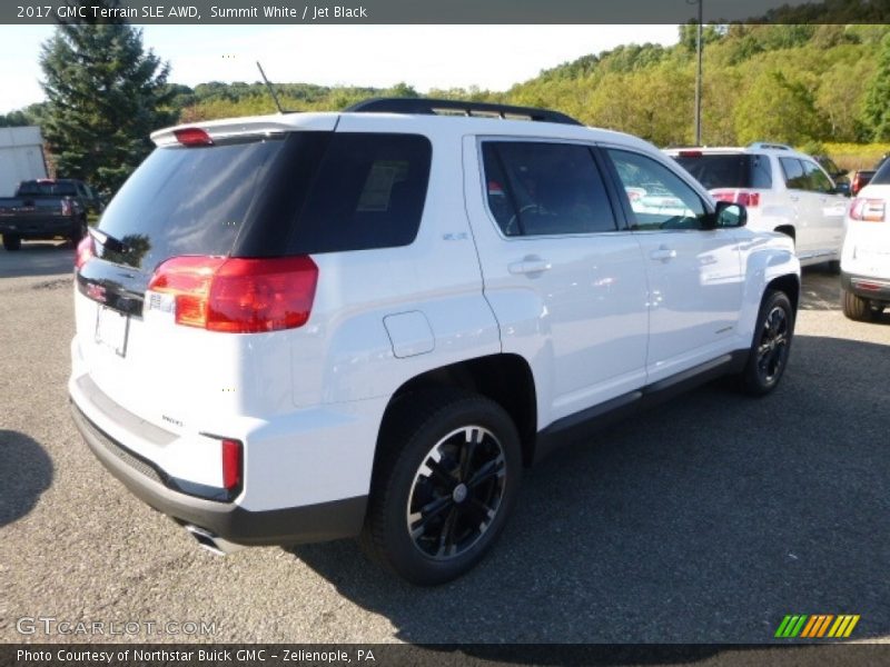 Summit White / Jet Black 2017 GMC Terrain SLE AWD