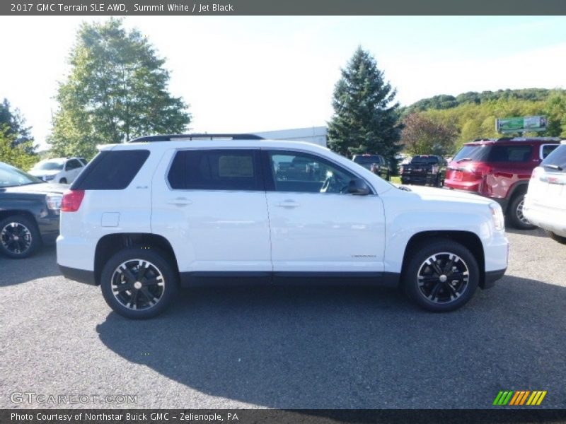 Summit White / Jet Black 2017 GMC Terrain SLE AWD