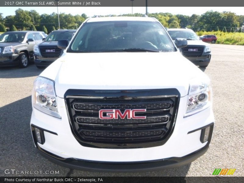 Summit White / Jet Black 2017 GMC Terrain SLE AWD
