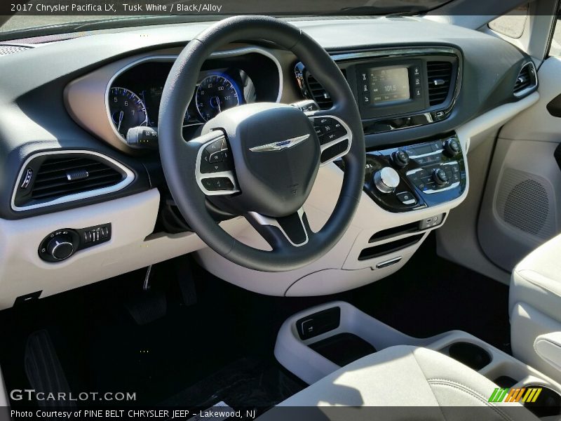 Tusk White / Black/Alloy 2017 Chrysler Pacifica LX