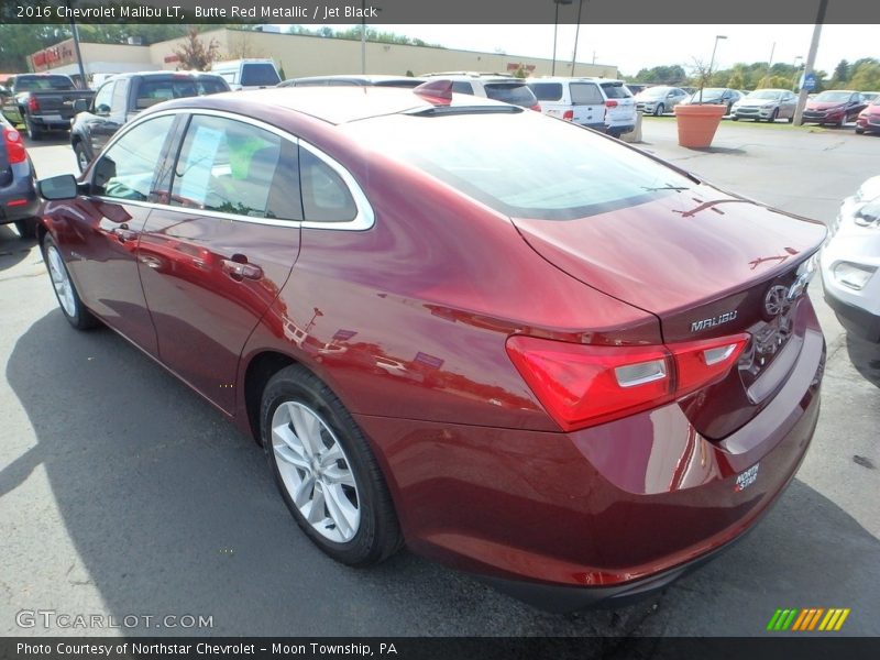 Butte Red Metallic / Jet Black 2016 Chevrolet Malibu LT