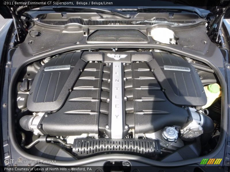  2011 Continental GT Supersports Engine - 6.0 Liter Twin-Turbocharged DOHC 48-Valve VVT W12