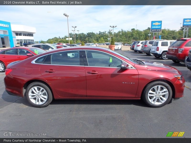 Butte Red Metallic / Jet Black 2016 Chevrolet Malibu LT