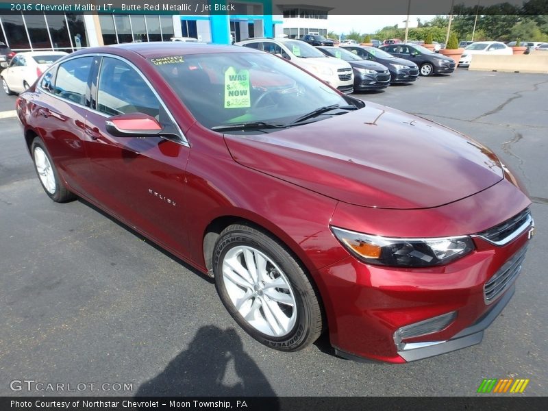 Butte Red Metallic / Jet Black 2016 Chevrolet Malibu LT