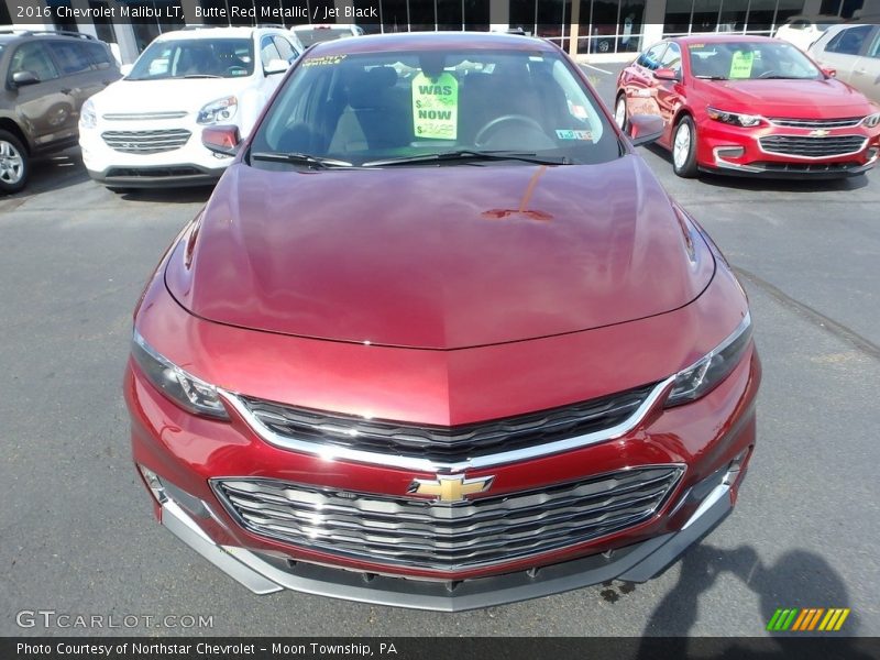 Butte Red Metallic / Jet Black 2016 Chevrolet Malibu LT