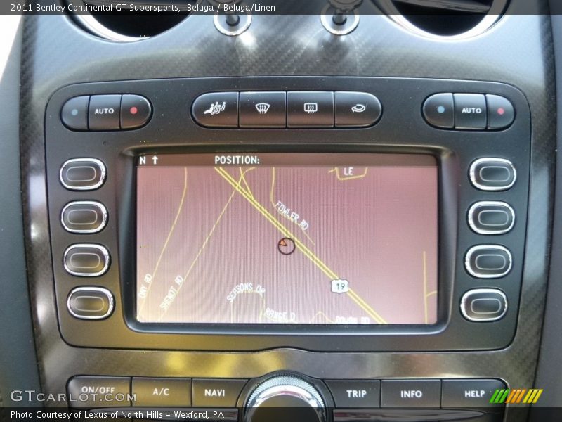 Navigation of 2011 Continental GT Supersports