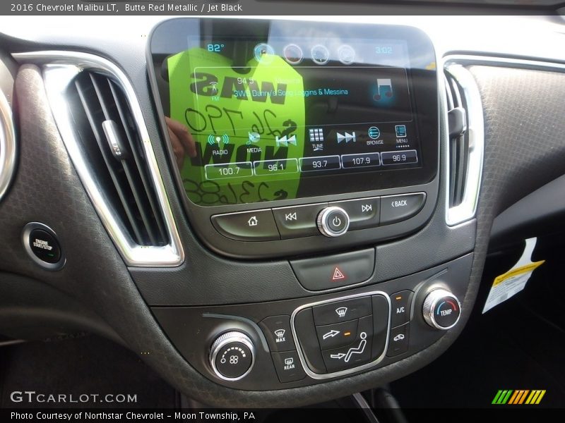 Butte Red Metallic / Jet Black 2016 Chevrolet Malibu LT