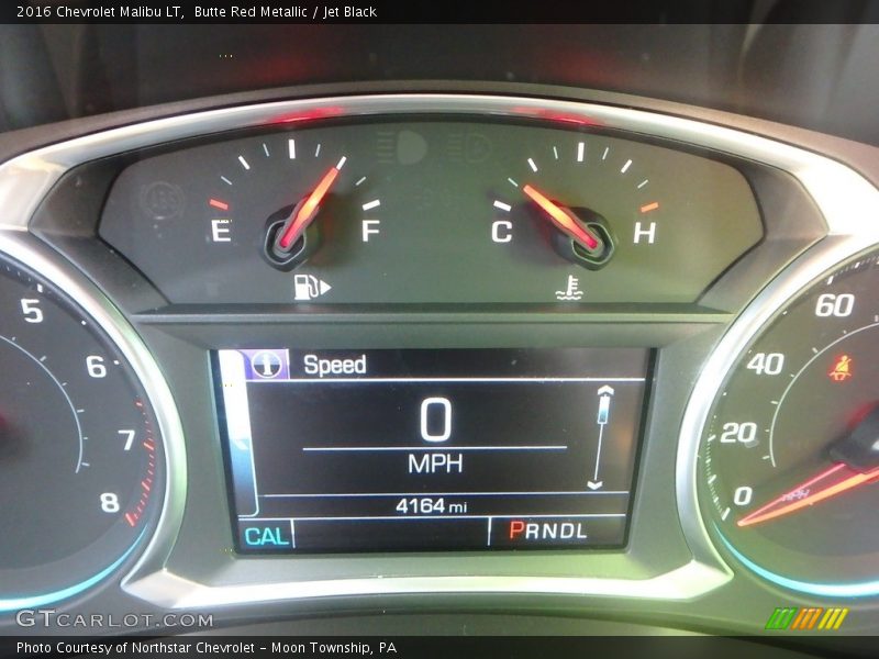 Butte Red Metallic / Jet Black 2016 Chevrolet Malibu LT