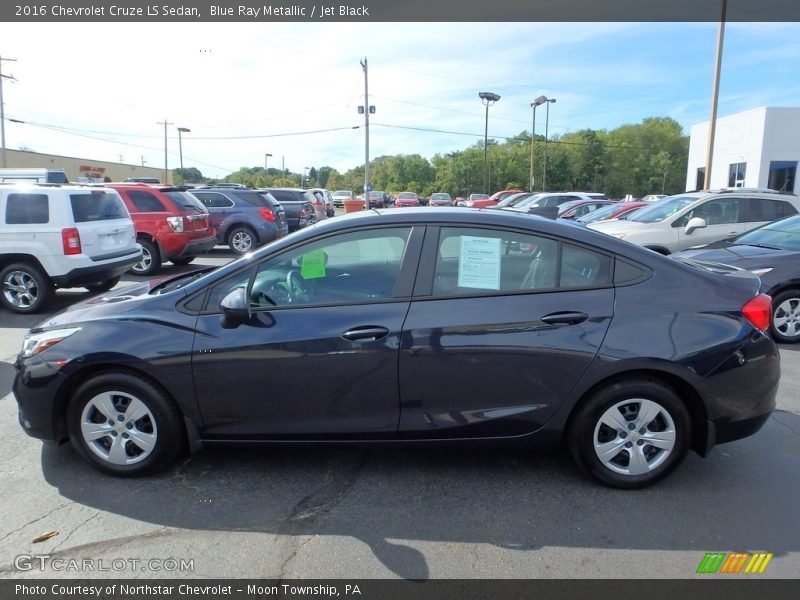 Blue Ray Metallic / Jet Black 2016 Chevrolet Cruze LS Sedan