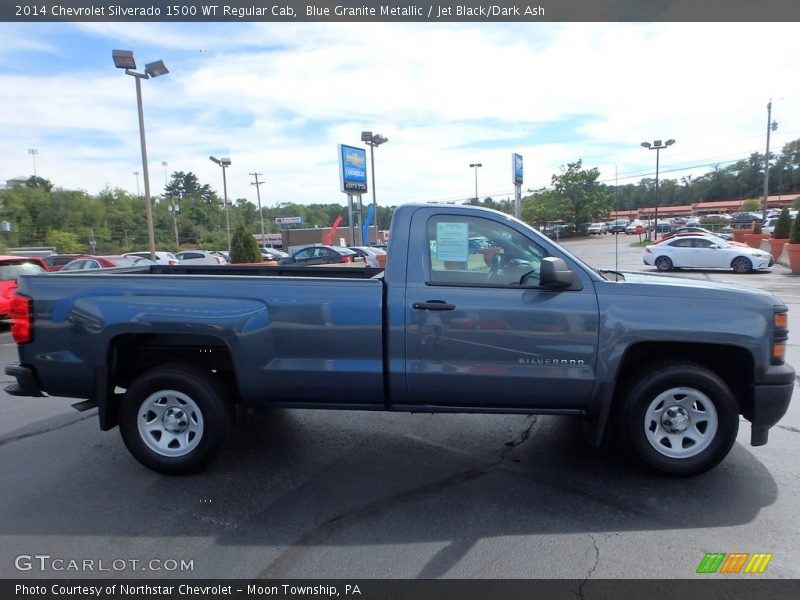 Blue Granite Metallic / Jet Black/Dark Ash 2014 Chevrolet Silverado 1500 WT Regular Cab