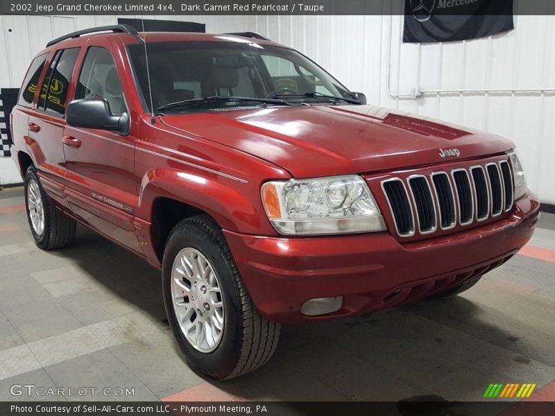 Dark Garnet Red Pearlcoat / Taupe 2002 Jeep Grand Cherokee Limited 4x4