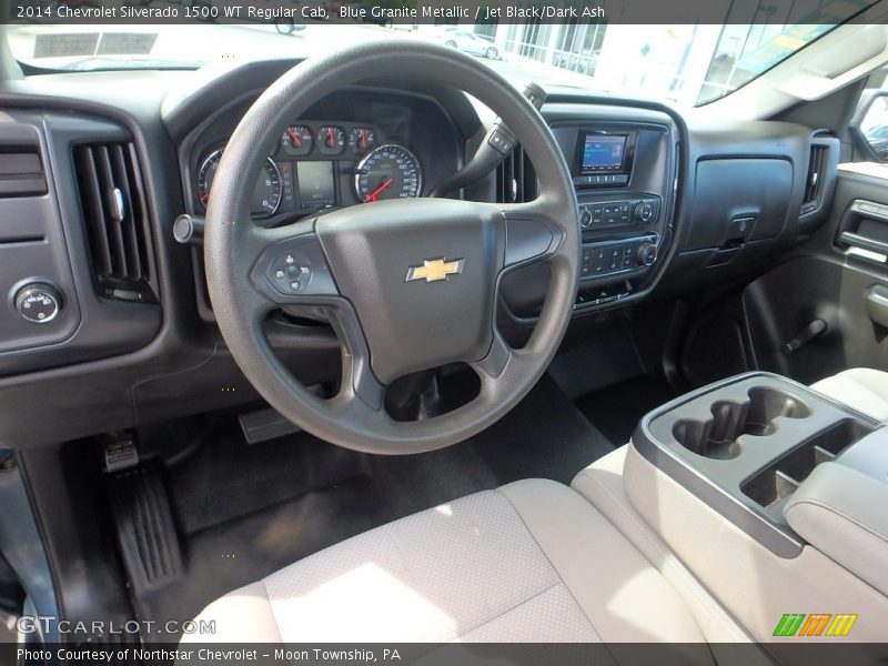 Blue Granite Metallic / Jet Black/Dark Ash 2014 Chevrolet Silverado 1500 WT Regular Cab