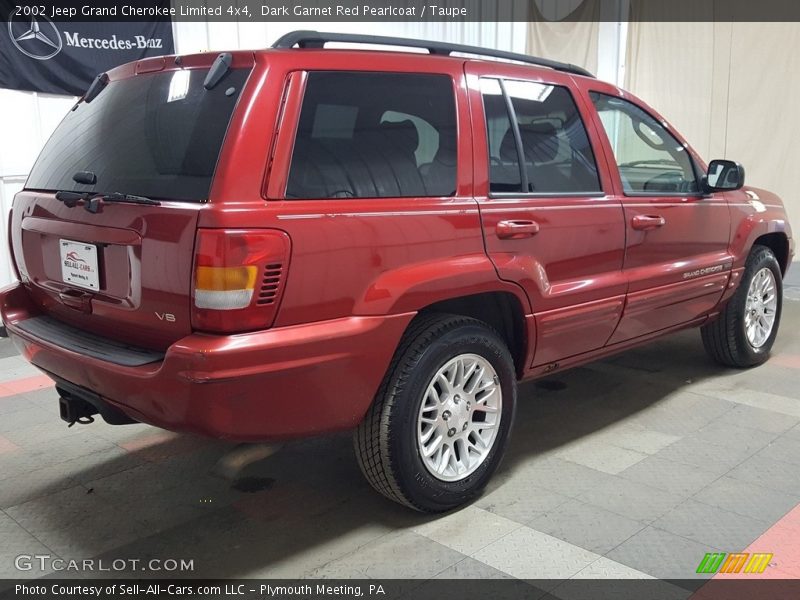 Dark Garnet Red Pearlcoat / Taupe 2002 Jeep Grand Cherokee Limited 4x4