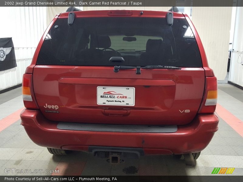 Dark Garnet Red Pearlcoat / Taupe 2002 Jeep Grand Cherokee Limited 4x4