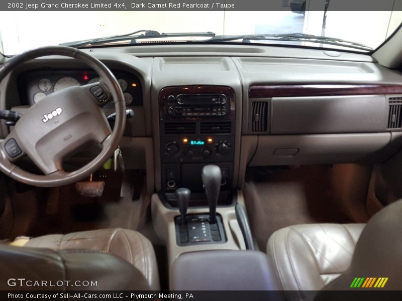 Dark Garnet Red Pearlcoat / Taupe 2002 Jeep Grand Cherokee Limited 4x4