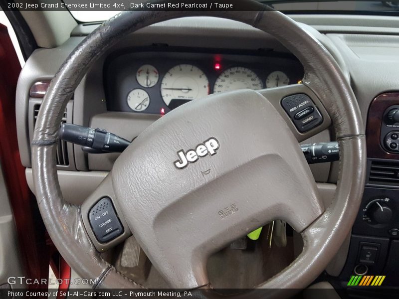 Dark Garnet Red Pearlcoat / Taupe 2002 Jeep Grand Cherokee Limited 4x4