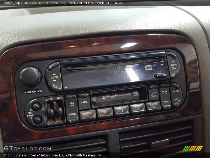 Dark Garnet Red Pearlcoat / Taupe 2002 Jeep Grand Cherokee Limited 4x4