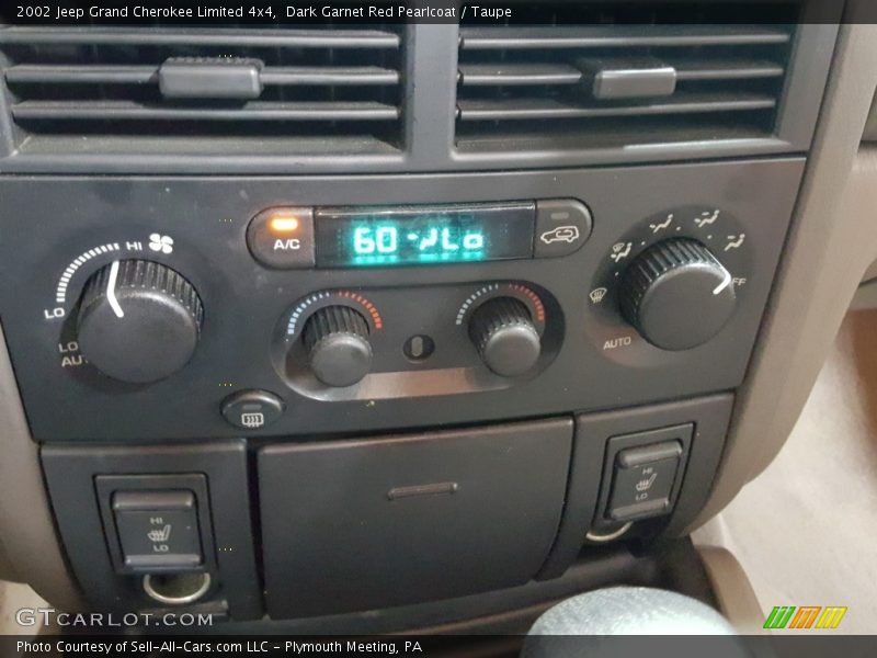 Dark Garnet Red Pearlcoat / Taupe 2002 Jeep Grand Cherokee Limited 4x4