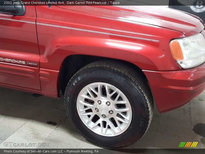 Dark Garnet Red Pearlcoat / Taupe 2002 Jeep Grand Cherokee Limited 4x4