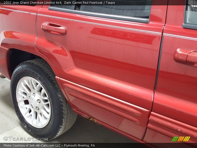 Dark Garnet Red Pearlcoat / Taupe 2002 Jeep Grand Cherokee Limited 4x4