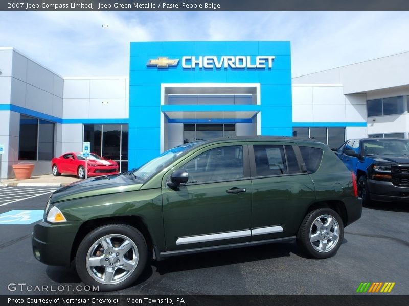 Jeep Green Metallic / Pastel Pebble Beige 2007 Jeep Compass Limited