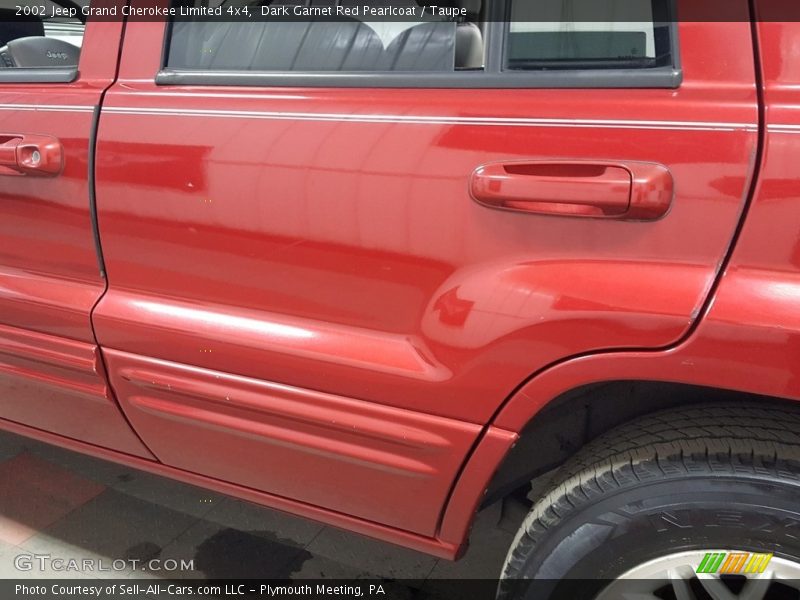 Dark Garnet Red Pearlcoat / Taupe 2002 Jeep Grand Cherokee Limited 4x4