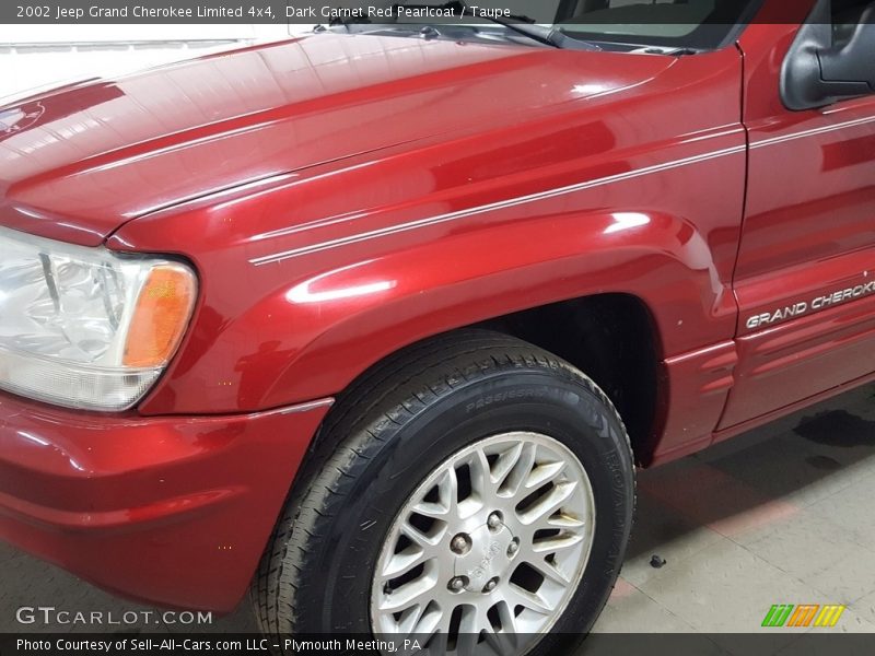 Dark Garnet Red Pearlcoat / Taupe 2002 Jeep Grand Cherokee Limited 4x4