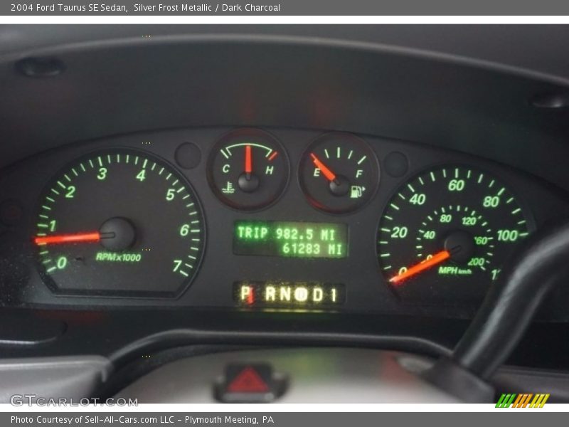 Silver Frost Metallic / Dark Charcoal 2004 Ford Taurus SE Sedan
