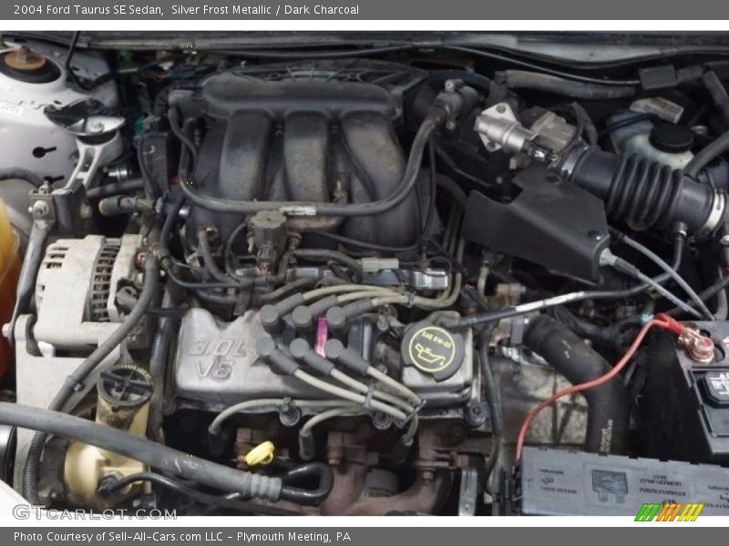 Silver Frost Metallic / Dark Charcoal 2004 Ford Taurus SE Sedan