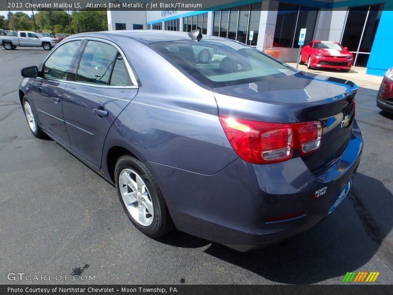 Atlantis Blue Metallic / Jet Black/Titanium 2013 Chevrolet Malibu LS