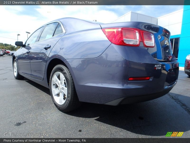 Atlantis Blue Metallic / Jet Black/Titanium 2013 Chevrolet Malibu LS