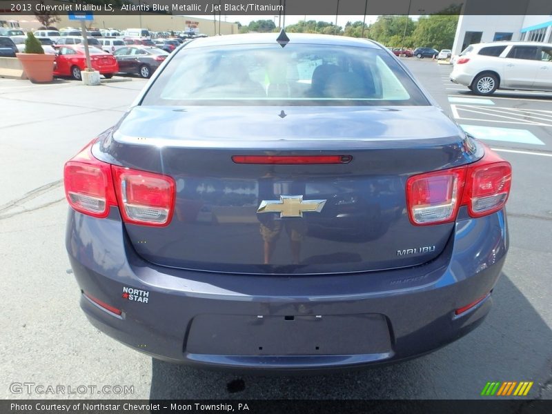 Atlantis Blue Metallic / Jet Black/Titanium 2013 Chevrolet Malibu LS