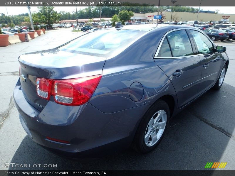 Atlantis Blue Metallic / Jet Black/Titanium 2013 Chevrolet Malibu LS