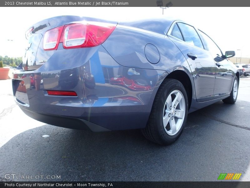 Atlantis Blue Metallic / Jet Black/Titanium 2013 Chevrolet Malibu LS
