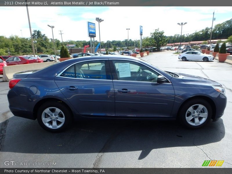 Atlantis Blue Metallic / Jet Black/Titanium 2013 Chevrolet Malibu LS