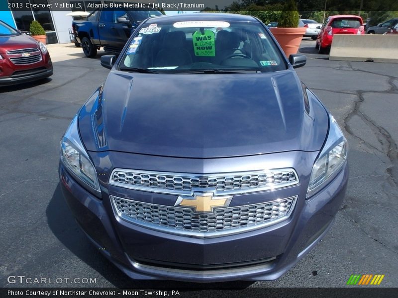 Atlantis Blue Metallic / Jet Black/Titanium 2013 Chevrolet Malibu LS