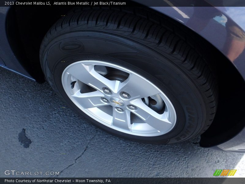 Atlantis Blue Metallic / Jet Black/Titanium 2013 Chevrolet Malibu LS