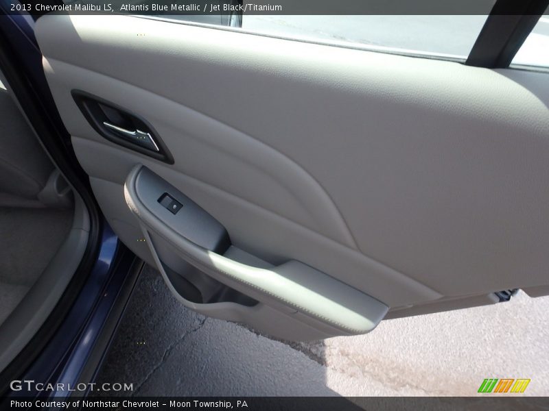 Atlantis Blue Metallic / Jet Black/Titanium 2013 Chevrolet Malibu LS
