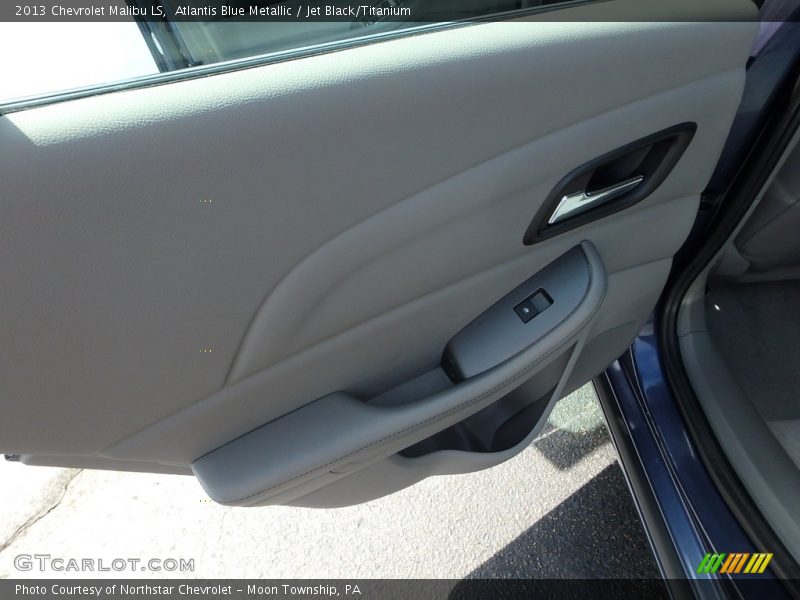 Atlantis Blue Metallic / Jet Black/Titanium 2013 Chevrolet Malibu LS