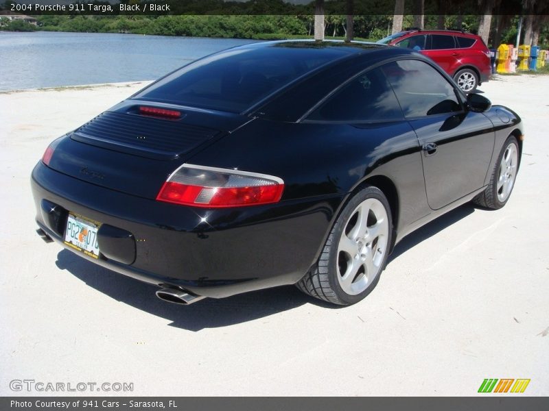 Black / Black 2004 Porsche 911 Targa