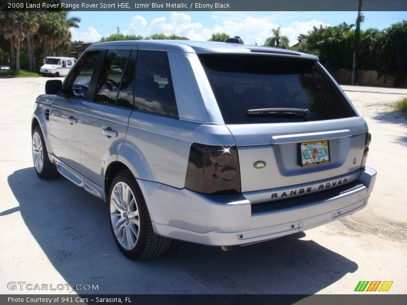Izmir Blue Metallic / Ebony Black 2008 Land Rover Range Rover Sport HSE