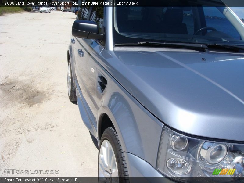 Izmir Blue Metallic / Ebony Black 2008 Land Rover Range Rover Sport HSE